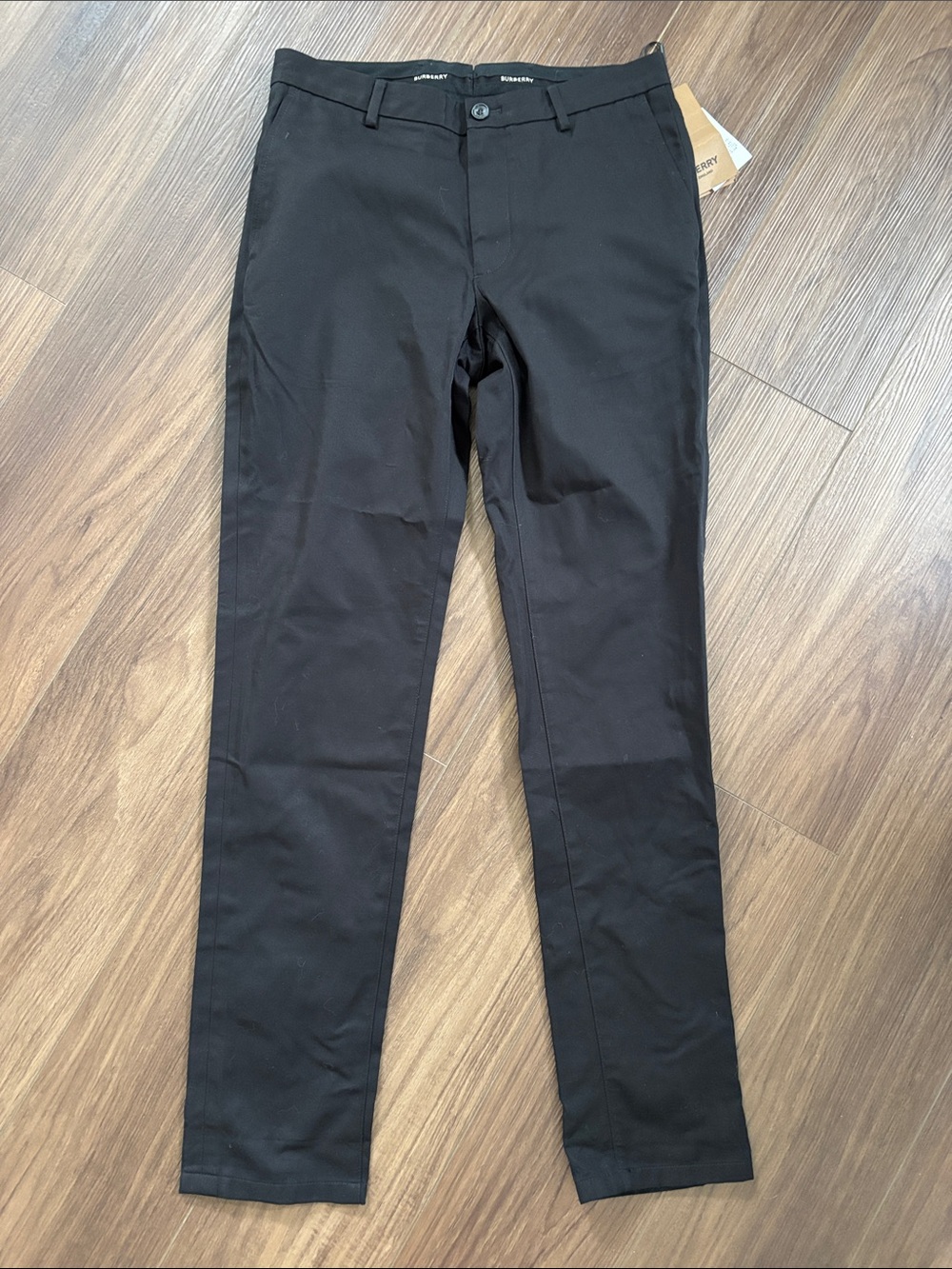 Burberry Black Slim Chino Pants for Men